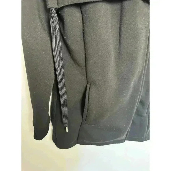 Bagatelle Fleece Open Jacket Women's M Black Long Sleeve Side Slit Pockets - Picture 3 of 10